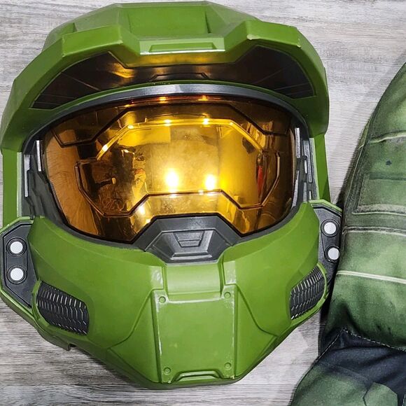 Halo Master Chief Infinite Deluxe Exclusive Halloween Costume 2 Piece Set Szs M - Picture 2 of 6